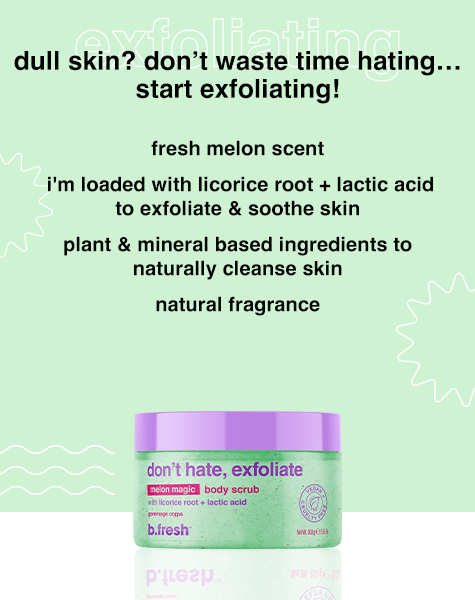 don't hate, exfoliate body scrub
