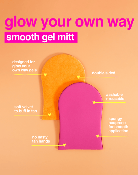 glow your own way self tan gel applicator mitt