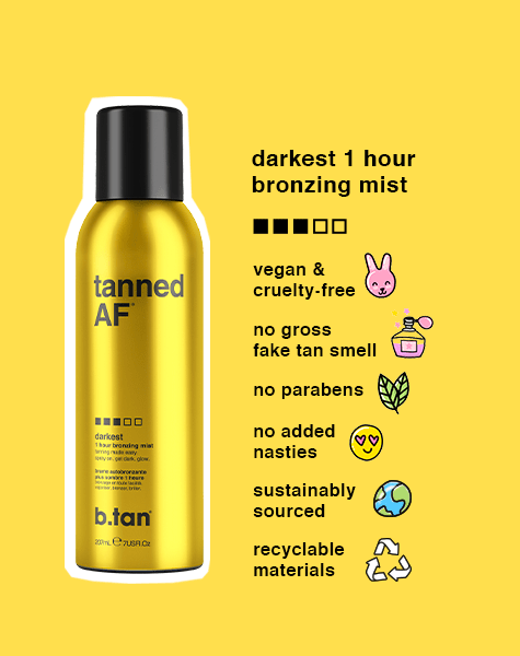 tanned AF® bronzing mist